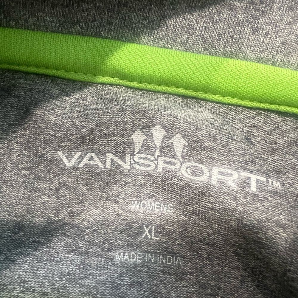 Vansport / MLB Gray Quarter-Zip Pullover Columbia Fireflies Womens XL - Picture 5 of 6